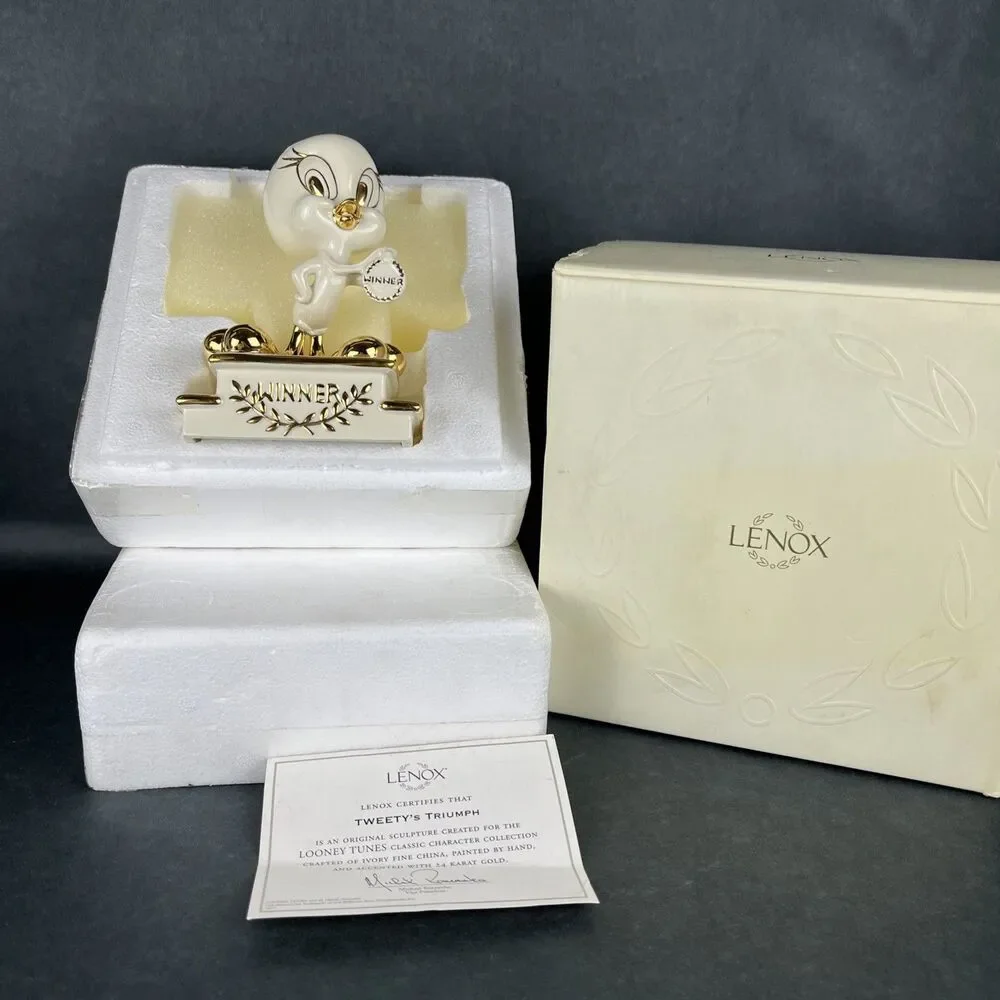 Lenox TWEETY TWEETY'S Triumph 760225 Winner‎ Figurine 24K w/ Box & COA
